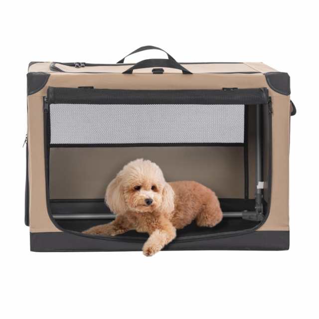 Petsfit ソフトクレート ペットケージ 犬用クレート 中型ペット 折り畳み ペットハウス 猫犬兼用 組み立て簡単 カバーが取り外し可能 ハの通販は
