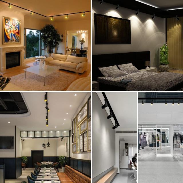 ライティングレール用スポットライト昼白色100W相当 消費電力10W 大光量1000LM,照射角度調節可能 一般家庭照明/演出照明/商業施設/店舗・