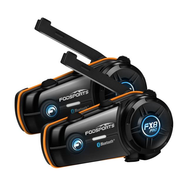 FODSPORTS バイク インカム FX8 PRO 音楽聴きながら通話 10人同時通話 デュアルチップ 音質向上スピーカー 通信自動復帰 ワンタッチ全部の通販は 34,699円