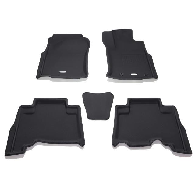 クラッツィオ(Clazzio) フロアマット 立体タイプ 1台分セット ランドクルーザープラド H25(2013)/9~5人乗り NEWラバータイプ ブラック ET