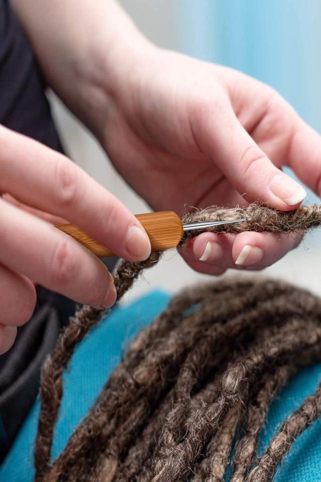 【人気商品】髪編み用編みフック ドレッドロック かぎ針編みフック ドレッドロック ニードル ツール 天然竹 9個セット SEALEN 4本セット 髪編み用 ドレッドロック かぎ針編みフック ソフト