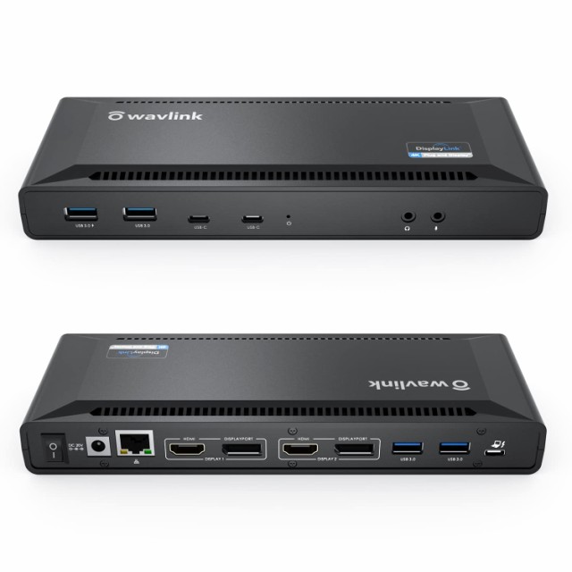 WAVLINK USB-C シングル5K/デュアル 4K@60Hz ディスプレイ・ドッキングステーション100W 充電機能付き Windows、 Mac システム対応 HDMI の通販は