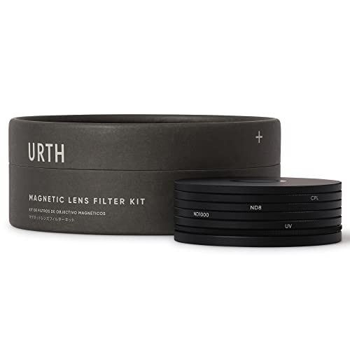 Urth 49mm 磁気UV, 円偏光 (CPL), ND8, ND1000レンズフィルターキット