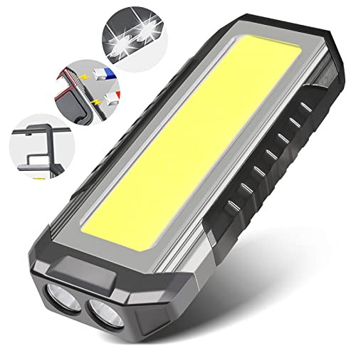 作業灯 USB充電式 LED・COBライト 1000ルーメン マグネット 4000mAh大容量 フック付き 7つ点灯モード 高輝度 ワークライト 自動車整備・