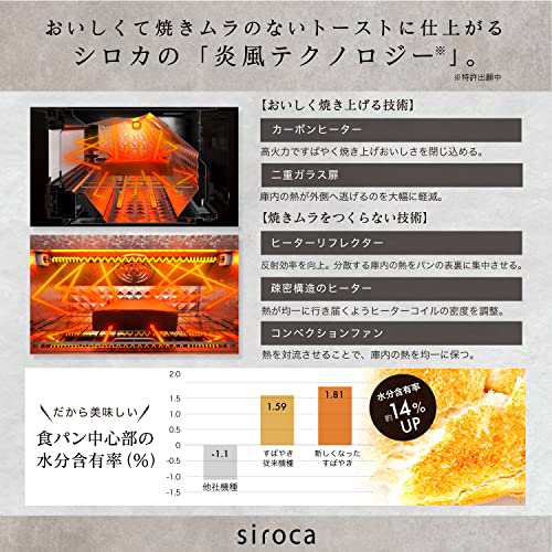 シロカ すばやきトースター 90秒で極上トースト/厚さで焼き分け シロカ すばやきトースター 90秒で極上トースト/厚さで焼き分け
