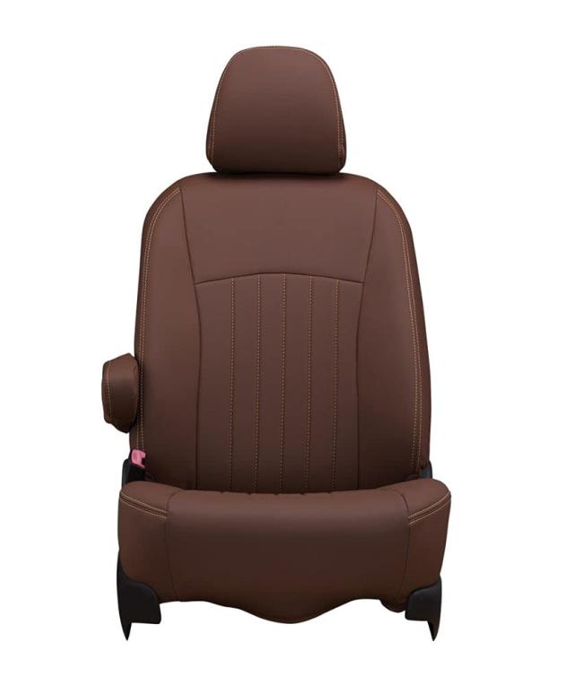 クラッツィオ(Clazzio) シートカバー 全席セット N-BOX/N-BOXカスタム JF3 / JF4 R3(2021)/1~ Clazzio ライン ブラウン×アイボリー【43E