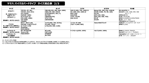ヤマハ(Yamaha) バイクカバー Fタイプ 立体裁断ぴったりフィット 国産 防水 厚手 【2022年見直しサイズ Lサイズ】 90793-64421 防炎 盗難の通販は