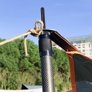 DOBEN 炭素 タープポール 天幕極点 6継無座標軸調節する 差しわたし31粍(高さ62~240コマーシャル) 約394g(1本あたり近所) パウダーコンパクト 2本仕かける