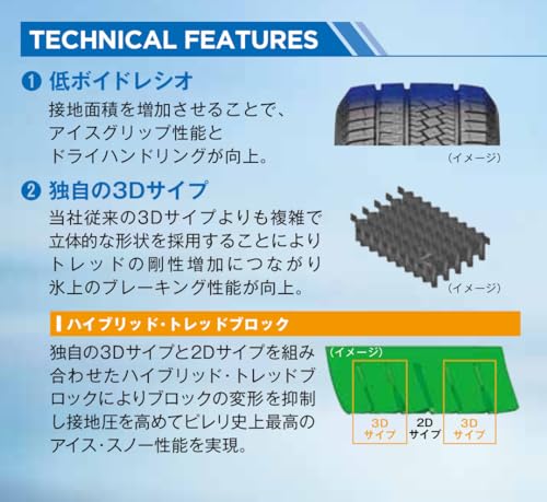 PIRELLI(ピレリ) スタッドレス 225/60R17 99H ICE ZERO ASIMMETRICO アイス・ゼロ・アシンメトリコ 4本セット 4070900_6