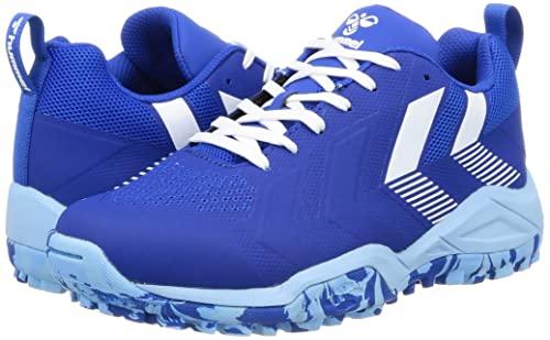 [ヒュンメル] ハンドボールシューズ グランドフライ5 ブルー×ホワイト (6010) 29.0 cm ヒュンメル ハンドボールシューズ グランドフライ5 ブルー×ホワイト