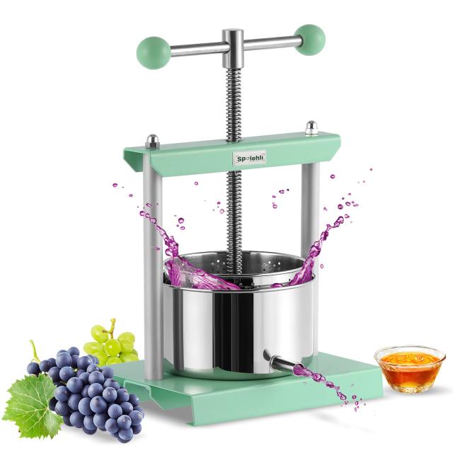 Spolehli 2L手動 グレープフルーツ絞り器 蜂蜜圧搾機 脱水機 2/3/6L容積選択でき フィルター/ホース別売 工事不要 蜂蜜/グレープフルーツの通販は 13,401円