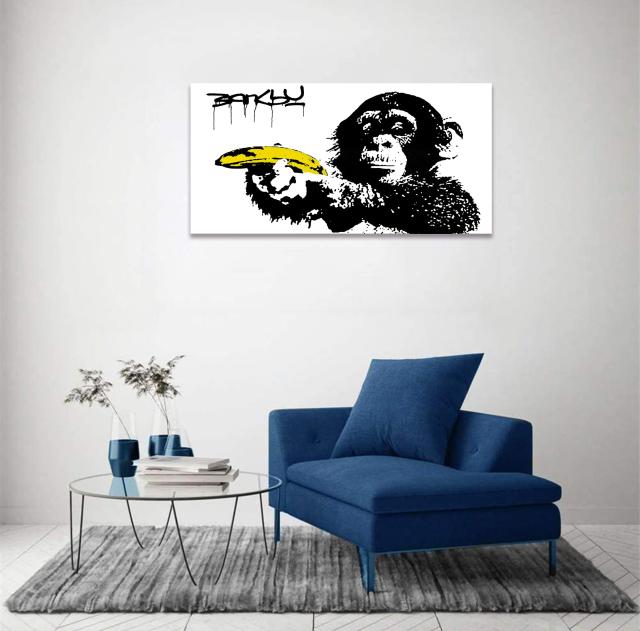 【特価商品】バンクシー 猿 アートパネル 大型 banksy ポスター モノクロ Amazon.co.jp: バンクシー 猿 アートパネル 大型 banksy ポスター
