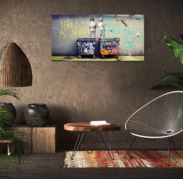 バンクシー 長 横 おもらしっ子 ストリート アートパネル 大型 40×80cm Amazon.co.jp: バンクシー 長 横 おもらしっ子 ストリート