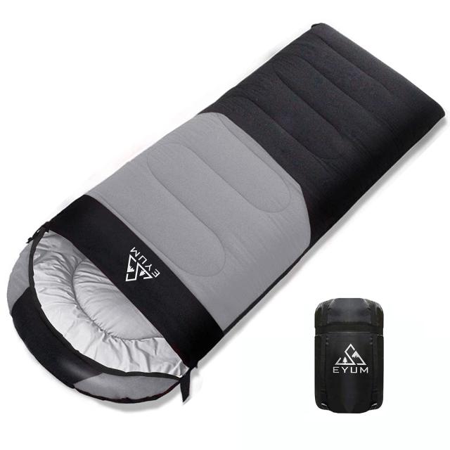 EYUM 寝袋 シュラフ 封筒型 軽量 超暖かい 210T防水 コンパクト 簡単収納 車中泊 防災用 アウトドア キャンプ 丸洗い可能 収納袋付き 1KGの通販は 5,444円