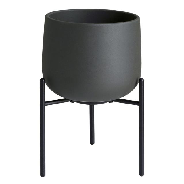 KINTO(キントー) プラントポット 211_ 135mm ダークグレー スタンドタイプ 鉢 29233