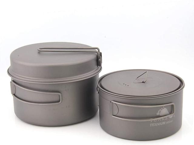 その他のスポーツ TOAKS Titanium Pot Camp Cookware Combo Set CMB-1350-900 CMB-1600-1300 (CMB-1350-900)