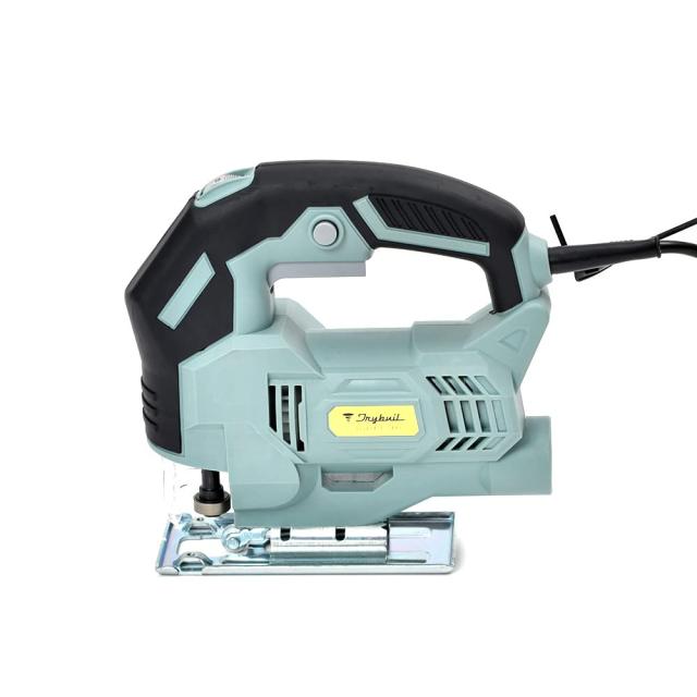 山善 ジグソー 変速 6段階 電源コード式 傾斜角度0-45度 木材55mm 軟鋼板3mm アルミ8mm 鉄鋼/木工用ブレード付属 ロックボタン DIY 工