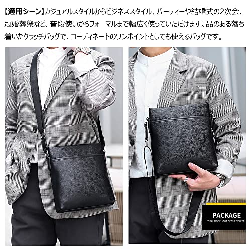 Whatna 2way 天 然 牛革 ショルダーバッグ メンズ 斜め掛け胸