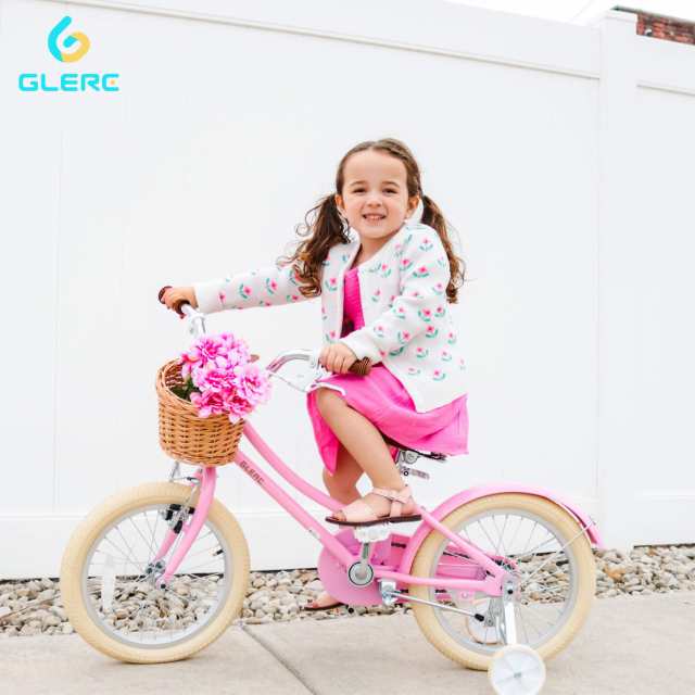 Glerc 12インチ子供用自転車 補助輪付き 可愛いこども用自転車 組み立て式 幼児自転車 カゴ付き 1〜4歳 ピンク｜au PAY マーケット