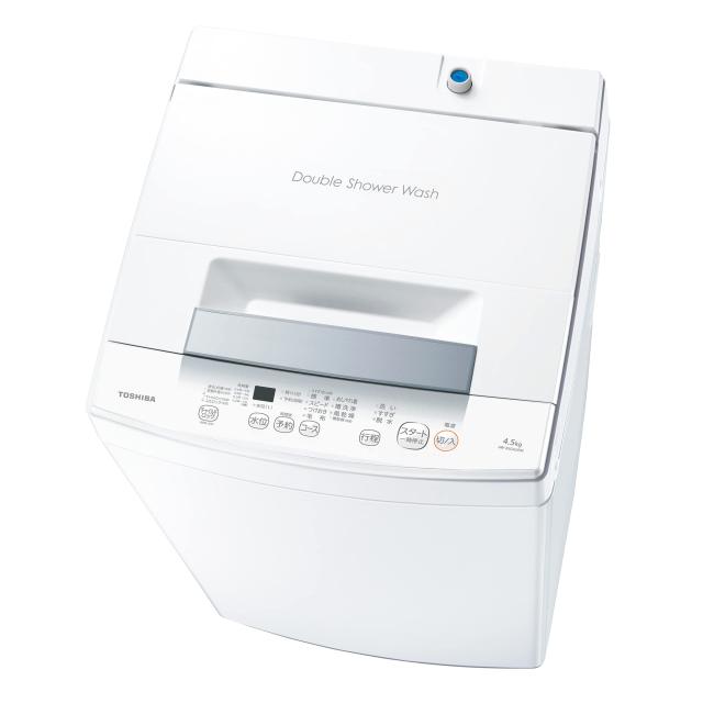 東芝 全自動洗濯 機 4.5kg AW-45GA2(W) ひとり暮らし ボディ幅51.5？ ステンレス槽 槽洗浄・槽乾燥 縦型 静音 保護カバー ホワイトの通販は