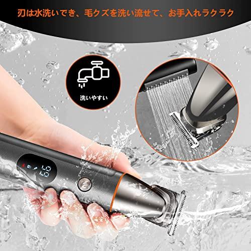 GSKY バリカンセット 電動バリカン メンズシェーバー 理髪美容セット 