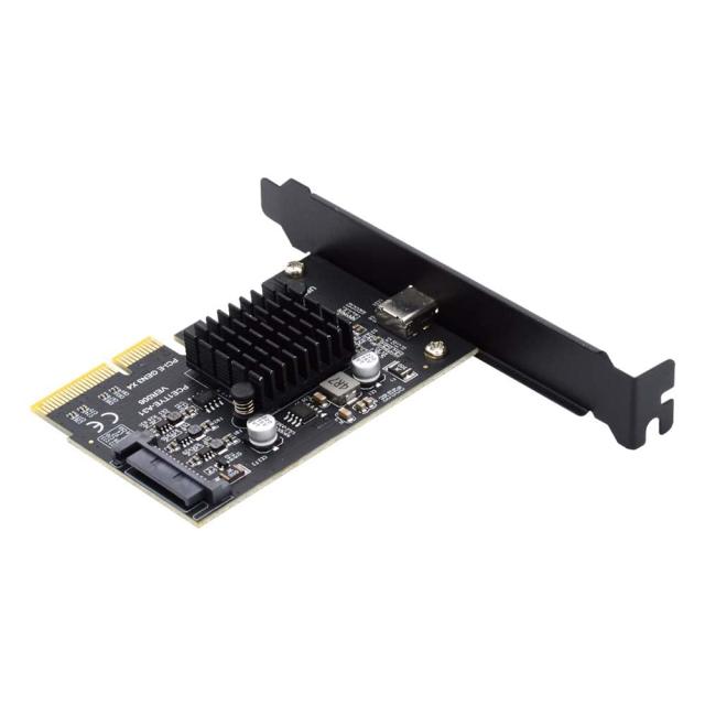 Cablec USB 3.2 Gen 2 Type-C 20 Gbps USB-C変換PCI-E 4 X Expressカードアダプタ、デスクボードに適用