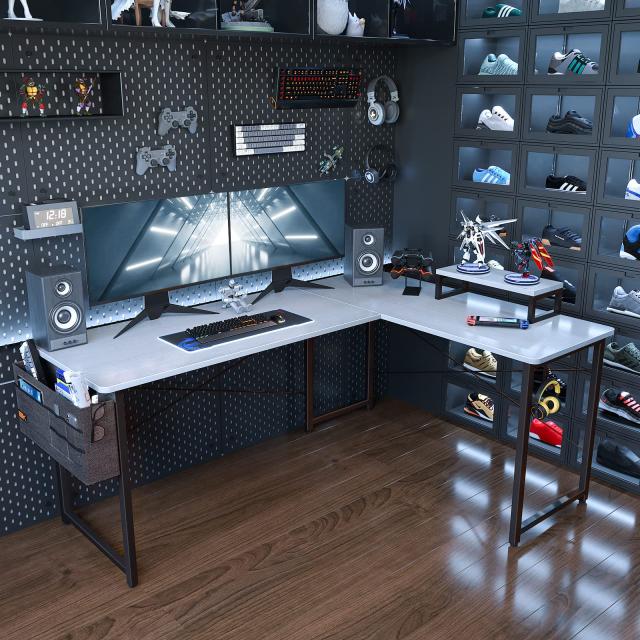 ODK L字デスク ゲーミングデスク Amazon | ODK パソコンデスク L字 ゲーミングデスク 幅110 L字