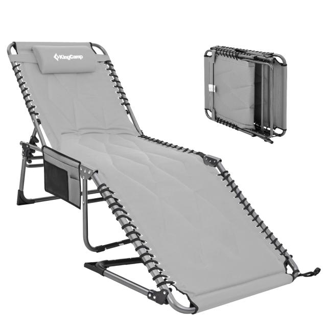KingCamp サマーベッド ワイド 折りたたみ アウトドア コット/チェア/ベンチ三用 5段階調節 ビーチチェア キャンプ リクライニング 簡易の通販は 15,545円