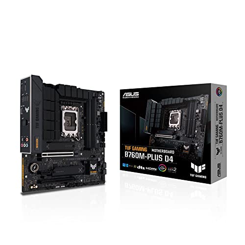 ASUS INTEL 第13.12世代 LGA1700 対応 B760M 搭載 マザ—ボード Micro ATX TUF GAMING B760M-PLUS D4 / 国内正規代理店品