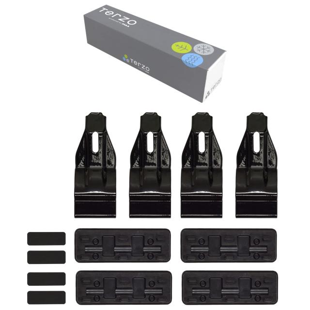 Terzo テルッツォ (by PIAA) ベースキャリア 車種別取付ホルダーセット 4個入 ブラック 【TOYOTA シエンタ/シエンタハイブリッド 年式:R4 5,068円