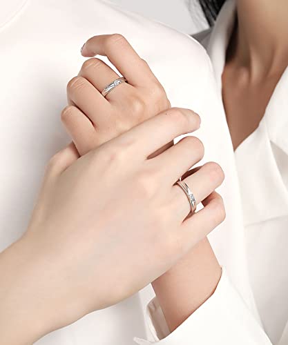MIYEKI ペアリング カップル リング 人気 2個セット 純銀製指輪 MIYEKI ペアリング カップル リング 人気 2個セット 純銀製指輪