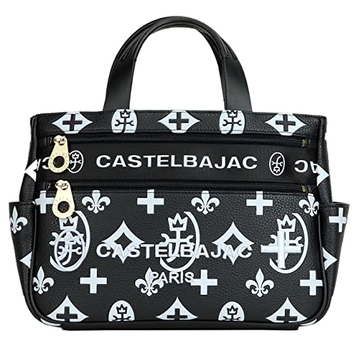 カステルバジャック トートバッグ ゴールドファスナー 068531 (ブラック(BLK))の通販は
