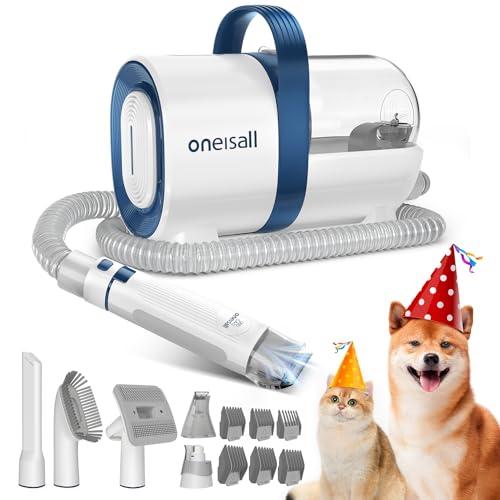 Oneisall ペット用バリカンセット 7in1 ペットグルーミングセット 換毛期対策 犬 猫美容器 多機能 ペットグルーミングセット 電動バリカ