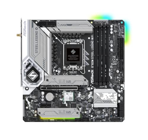 ASRock マザーボード B760M Steel Legend WiFi Intel 第12世代