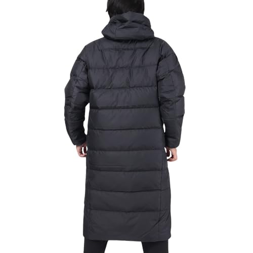 【美品】DESCENTE スーパーロングダウンコート ベンチコート ブラウン L スーパーロングダウンコートアウトレット （ブラック）