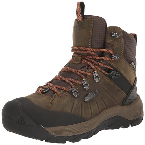 キーン ブーツ REVEL IV MID POLAR Dark Olive/Marmalade