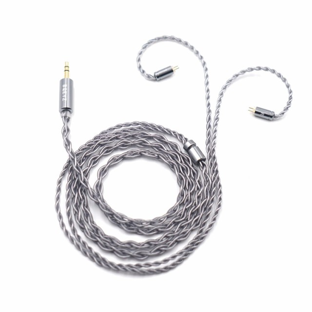 BQEYZ Winter HIFIイヤホンケーブル Rime OCC 銀メッキケーブル 2pinリケーブル 4芯イヤホンアップグレードケーブル 音質改善 高級交換用の通販は