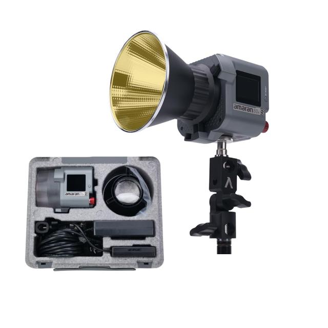 AputureAputure Amaran COB 60X-Sモデル 超軽量小型 撮影ライト 65W CRI？96 TLCI？96、色温度2700K~6500K 1m@37775（Vlogger/インタビの通販は