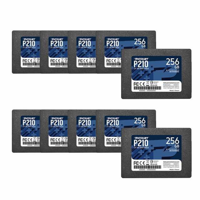 Patriot P210 SATA 3 256GB SSD 2.5 Inch Internal Solid State Drive 10 Pack, Lot of 10 - P210S256G25の通販は