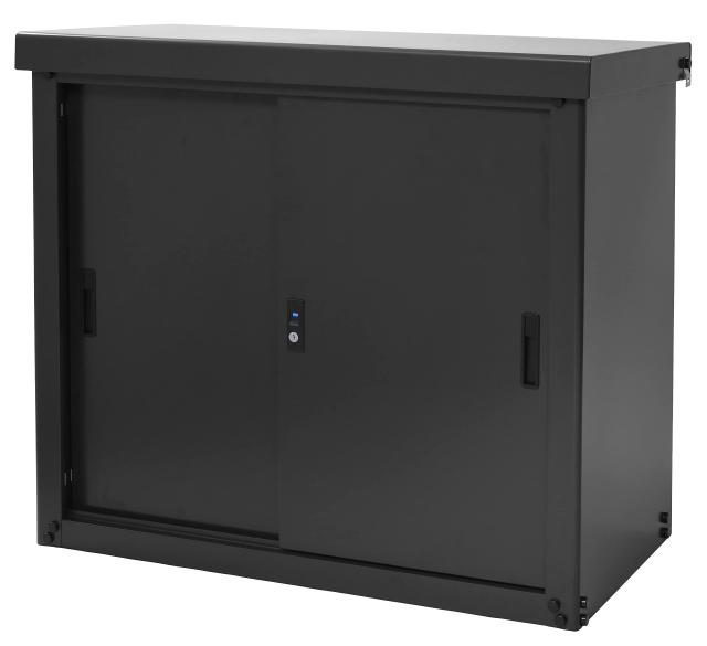 ガーデンマスター(Gardenmaster) 物置 屋外 収納庫 小型 幅92.7×奥行49.5×高さ83.4？ 安心設計 吊り戸式 可動棚10？間隔 棚板補強加工