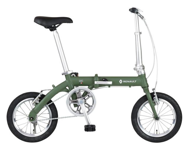 RENAULT(ルノー) LIGHT8 AL-FDB140 オリーブ 軽量アルミフレーム 14インチ コンパクト折りたたみ自転車 本体重量8.3kg 防錆チェーン/ステ