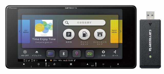 Pioneer パイオニア カーナビ AVIC-RW920-DC 7インチ 200mmワイド 楽ナビ 無料地図更新 フルセグ DVD CD Bluetooth SD USB HDMI HD画質