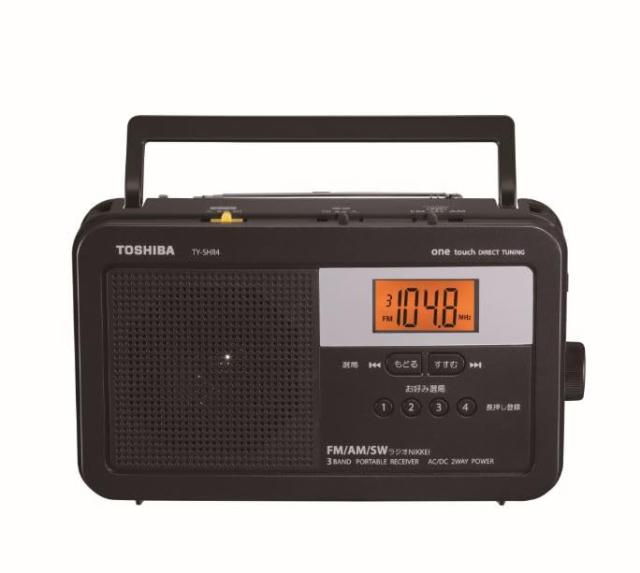 TOSHIBA(東芝) ホームラジオ TY-SHR4(KM) LEDライト LCD表示 FM AM 