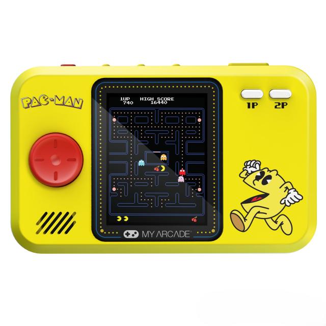 My Arcade パックマン ポケット プレーヤー プロ: ポータブル ビデオ ゲーム、2.75 インチ カラー ディスプレイ、子供用玩具, パックマン