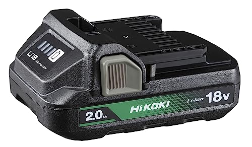 HiKOKI(ハイコーキ) iKOKI 18V 2.0Ah 薄型リチウムイオン電池 残量表示ランプ付き 冷温庫 UL18DC UL18DD UL18DBA対応 BSL1820M 0037-7795