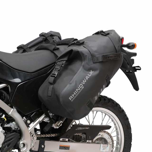 Rhinowalkオートバイのサドルバッグ防水防振モーターサイドバッグショルダーバッグモーターバイクのパニー18L(9L*2)ほとんどの冒険とスポ