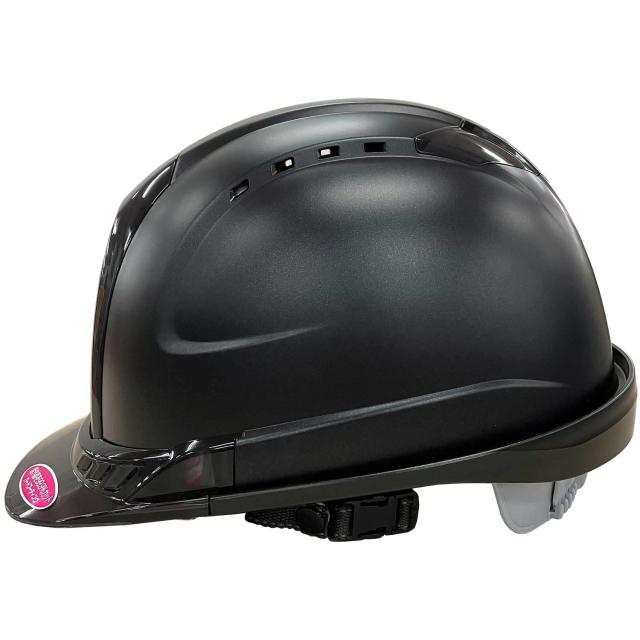 トーヨーセフティー(Toyo Safety) メタリックマットヘ ルメット ブラック シールド付 No.391FS MMBK_4