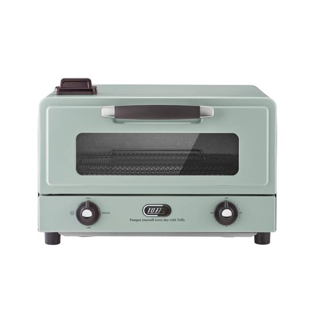 【Toffy/トフィー】 遠赤スチームトースター K-TS6 (ペールアクア) 遠赤外線ヒーター 食パン4枚 サクふわトースト 10ccスチーム オーブンの通販は