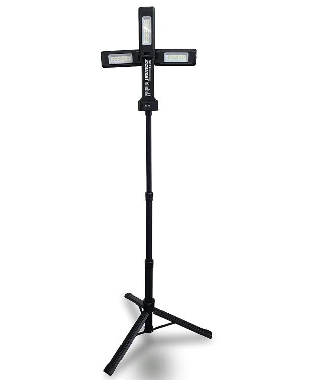 ゼフルス 充電式自在三灯LED投光器 ギドライト GIDOLIGHT ZA-GL2000 700/1200/2000ルーメン 白色暖色LED 4000/6000K 8000mAh 三脚付 ワーの通販は