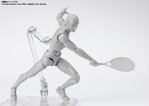BANDAI SPIRITS(バ ンダ イ スピリッツ) S.H.フ ィギ ュアーツ ボディくん -スポーツ- Edition DX SET (Gray Color Ver.) 約150mm PVC＆ABS製